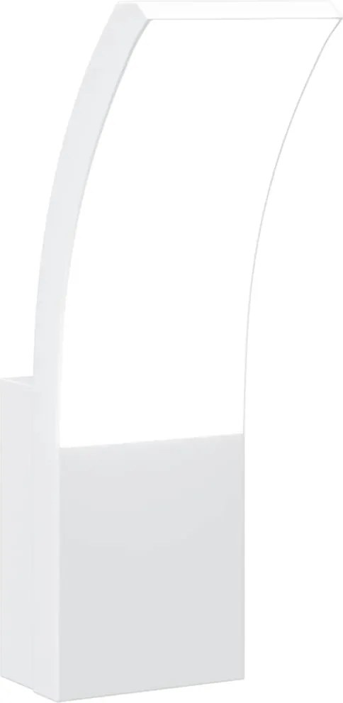 vidaXL Lampă exterioară de perete cu LED, alb, aluminiu turnat