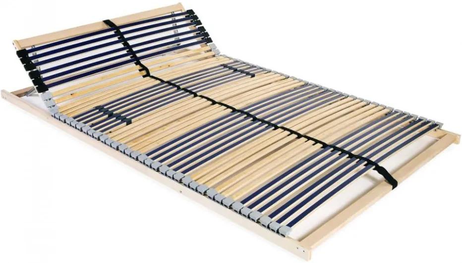 Bază de pat cu șipci, 42 șipci, 7 zone, 140 x 200 cm FSC