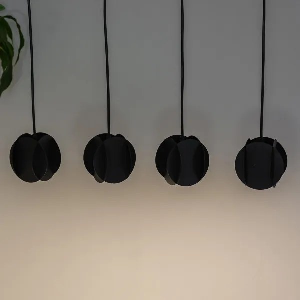 Lustră suspendată pe cablu GAMBIT 4xGU10/10W/230V neagră