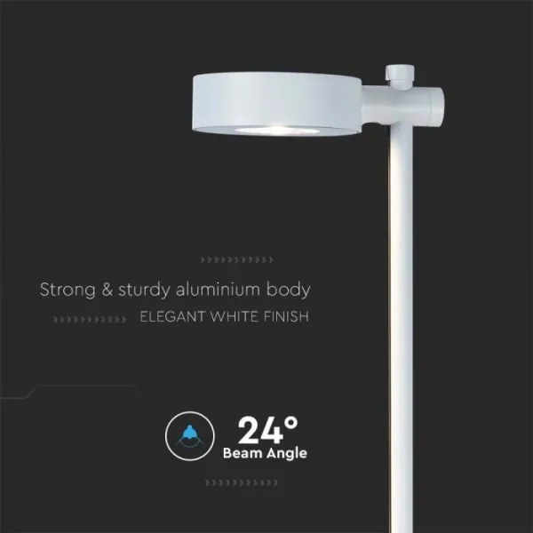 Lampă LED de exterior, 7 W, 230 V, 3000 K, IP65, albă, 102 cm