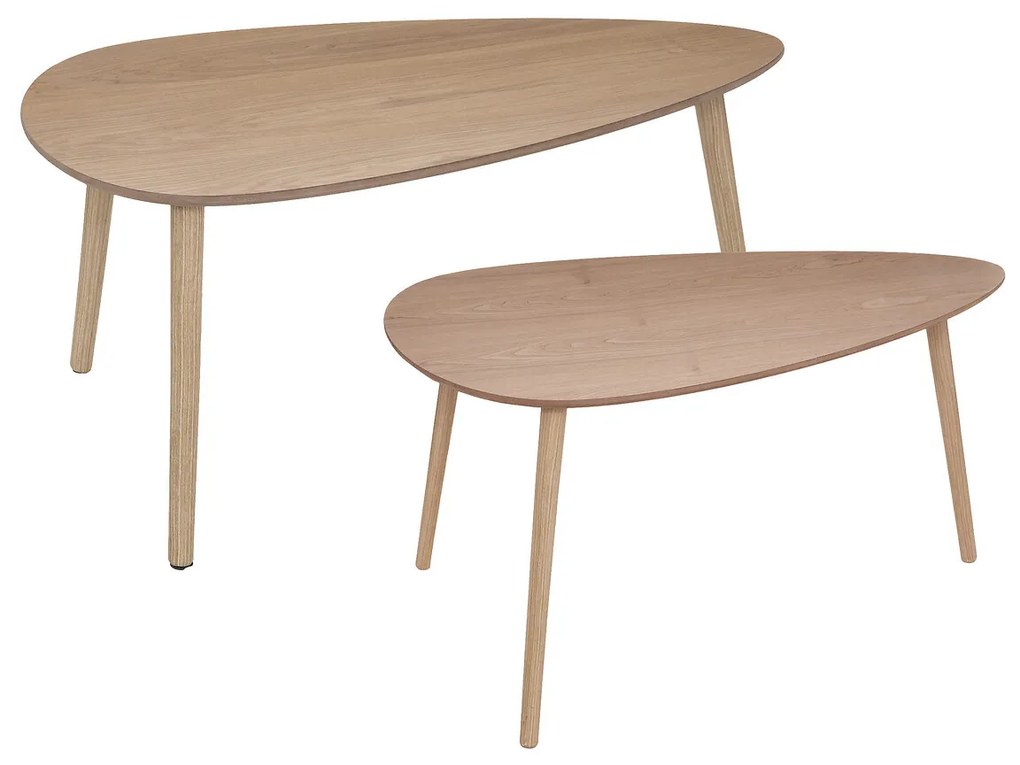 Set masute de cafea MILEO, 2 bucati