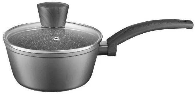 Cratita cu capac 16 cm cu acoperire qualum basic stone edition Loft