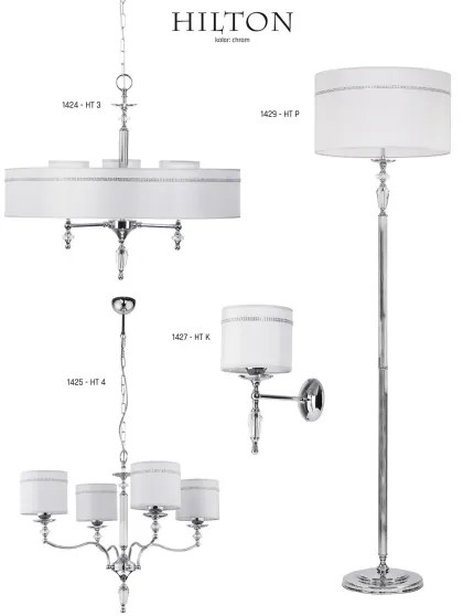 Jupiter 1426- Lustra cu lant HILTON 6xE27/60W/230V