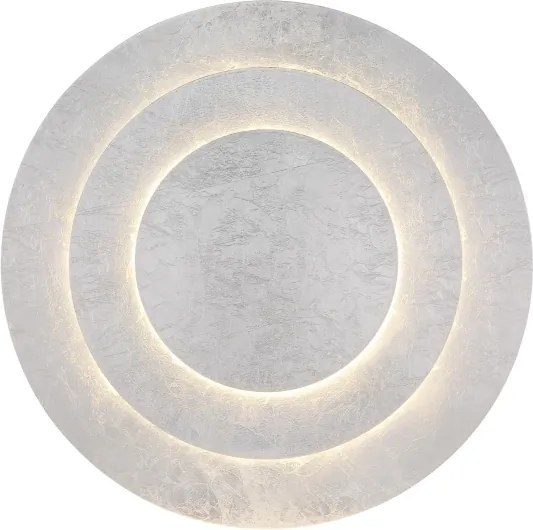 Globo 48465-40S - Plafonieră LED HEDA 40W/230V 3000K Ø 49 cm argintie