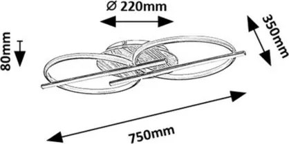 Plafoniera LED moderna Arash 40W