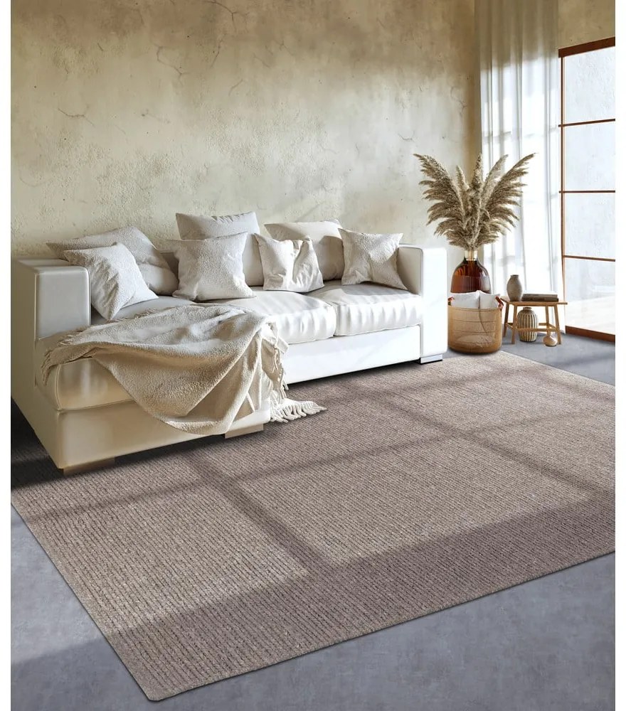 Covor maro deschis țesut manual din lână 60x90 cm Francois – Villeroy&Boch