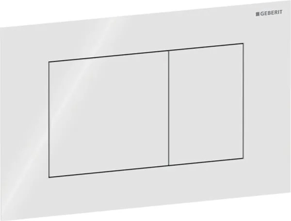 Clapeta actionare dubla rezervor wc, sticla alba, Geberit Sigma40 Sticla alba