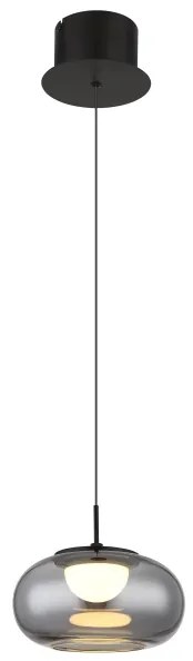 Lustră LED pe cablu Globo 15744H QUINTARA LED/6W/230V negru