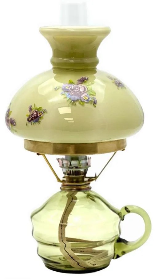 Lampă cu petrol KLÁRA 34 cm verde pădure
