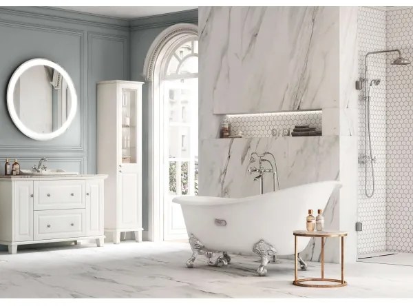 Baterie de lavoar + ventil cu preaplin Roca A5A3A4BC00 CARMEN 17,8 cm crom