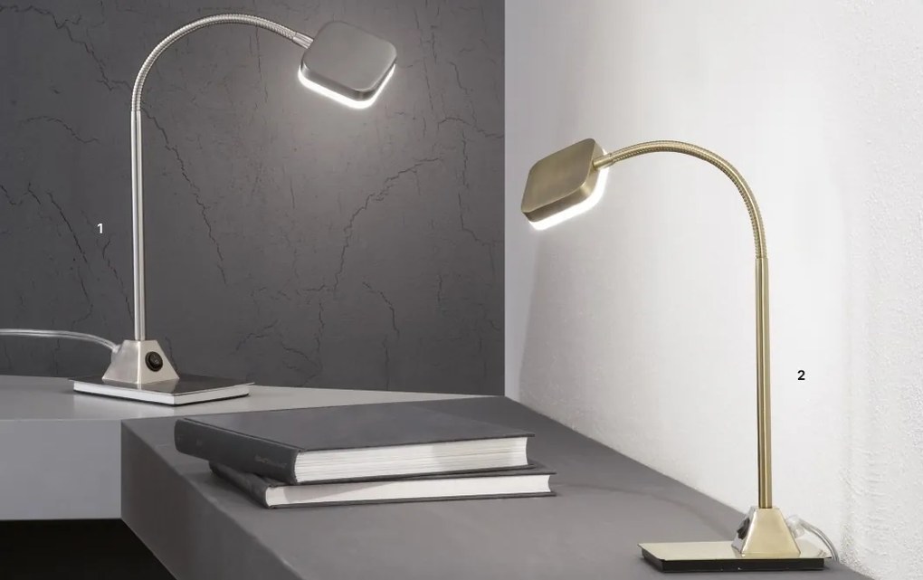 Veioza / Lampa de birou ajustabila Steno satin chrome