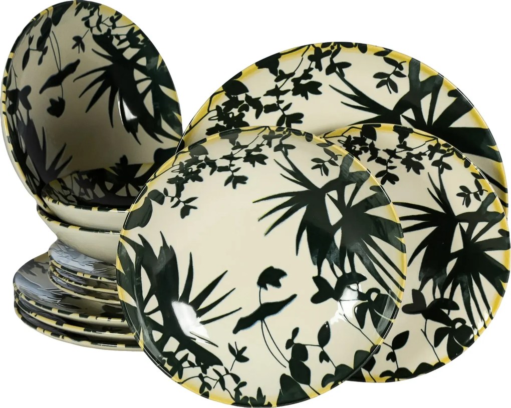 Farfurie Desert Summer 55 Negru ( 20 cm diametru)