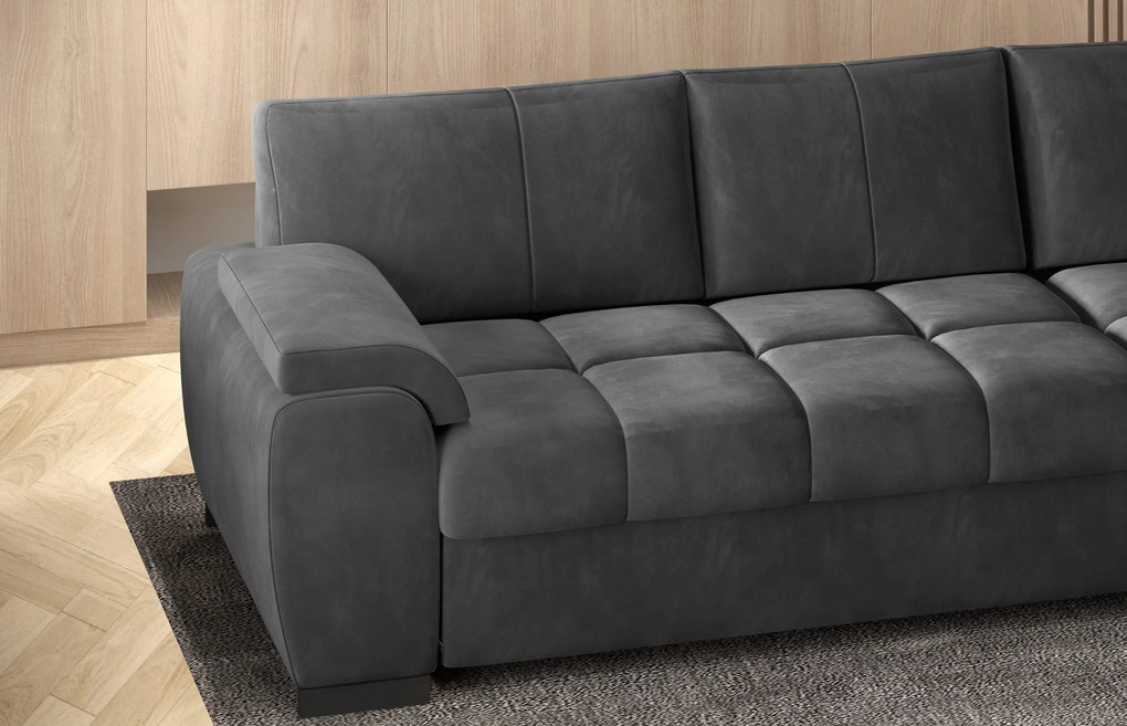 Coltar living extensibil Tokio pe dreapta – L245 x l172 x h75/87 cm