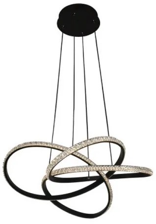 Lustră LED dimabilă suspendată pe cablu, 95W/230V, 3000-6500K, Ø57 cm + telecomandă