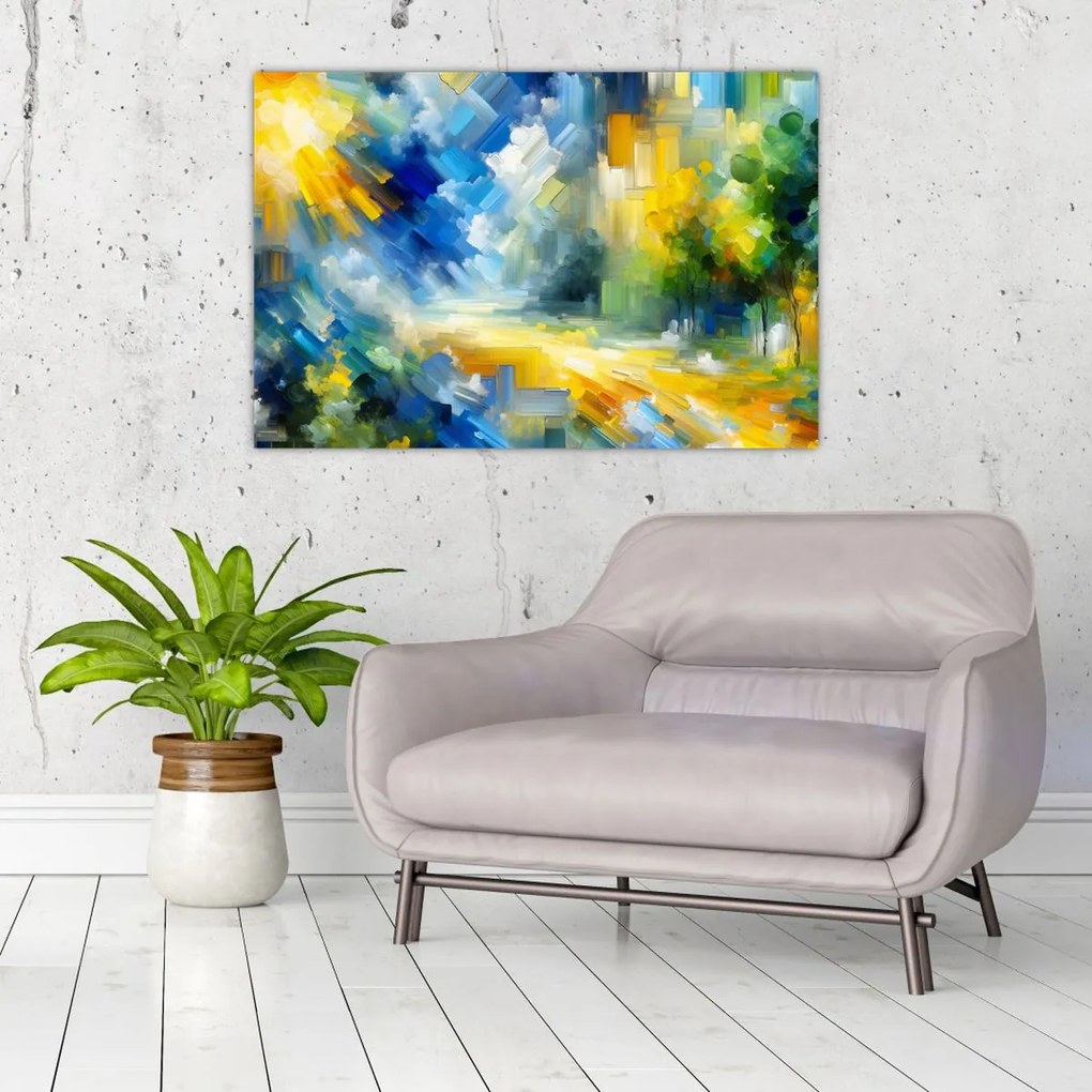 Tablou - Zi însorită abstractă (90x60 cm)