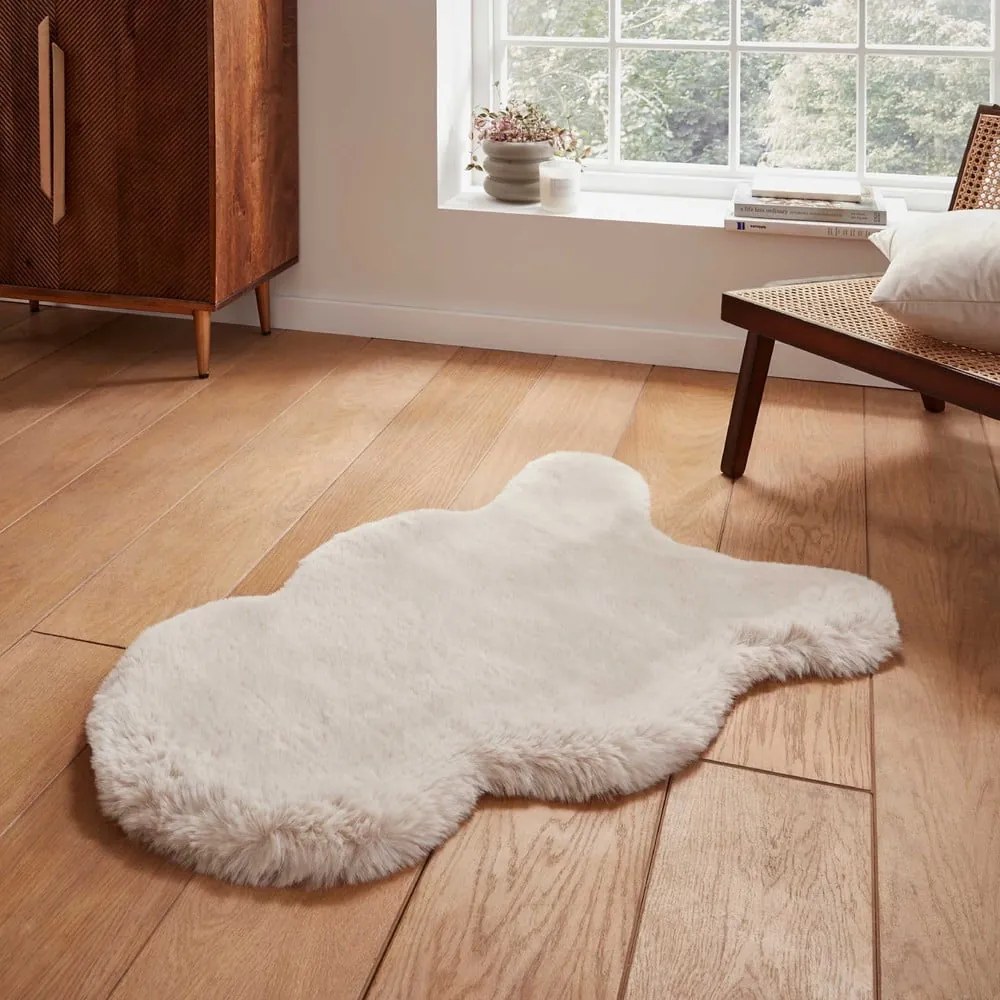 Blană crem sintetică 60x90 cm Super Teddy – Think Rugs