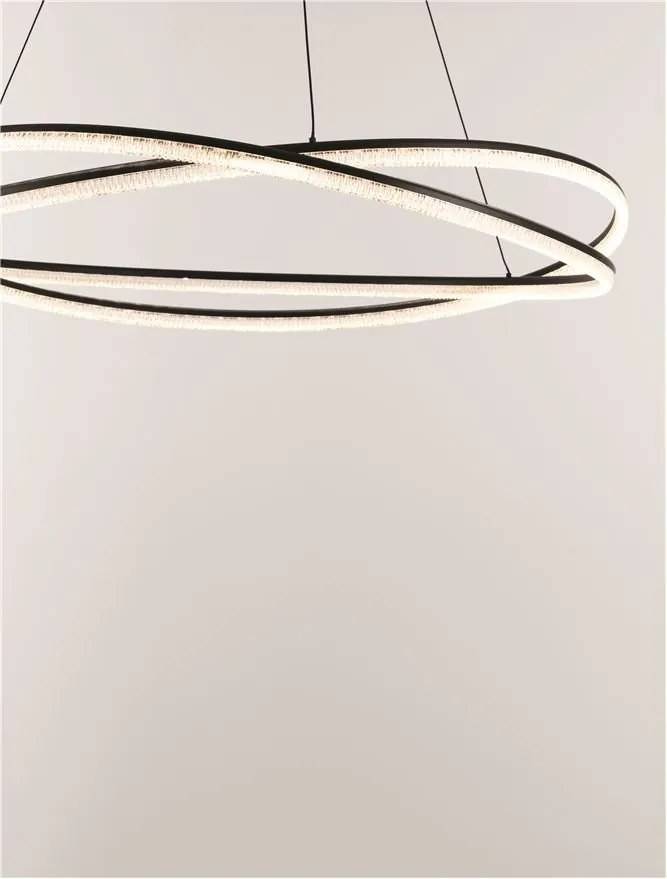 Lustra LED CCT moderna cu telecomanda OPEHLIA negru