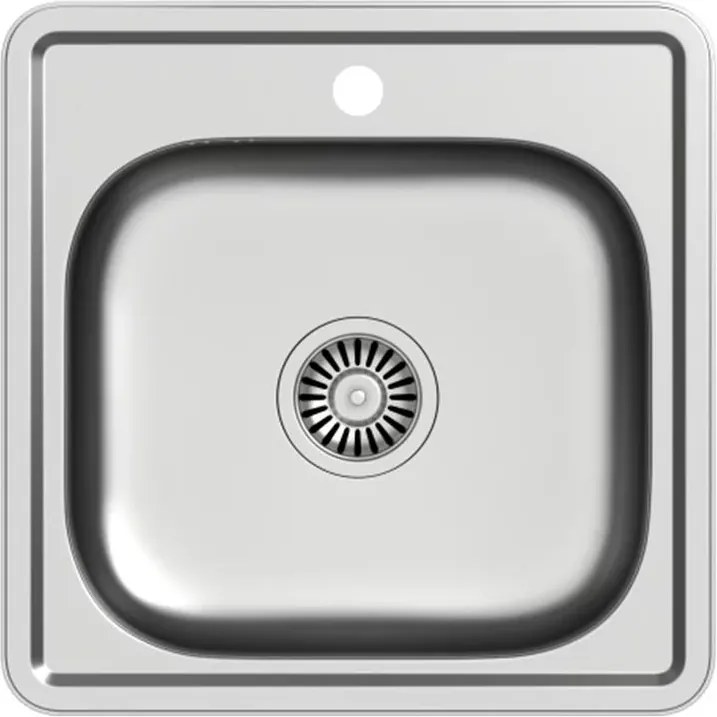 Chiuveta inox incastrata Quadron Pop Joe 110 inox satinat 48x48 cm