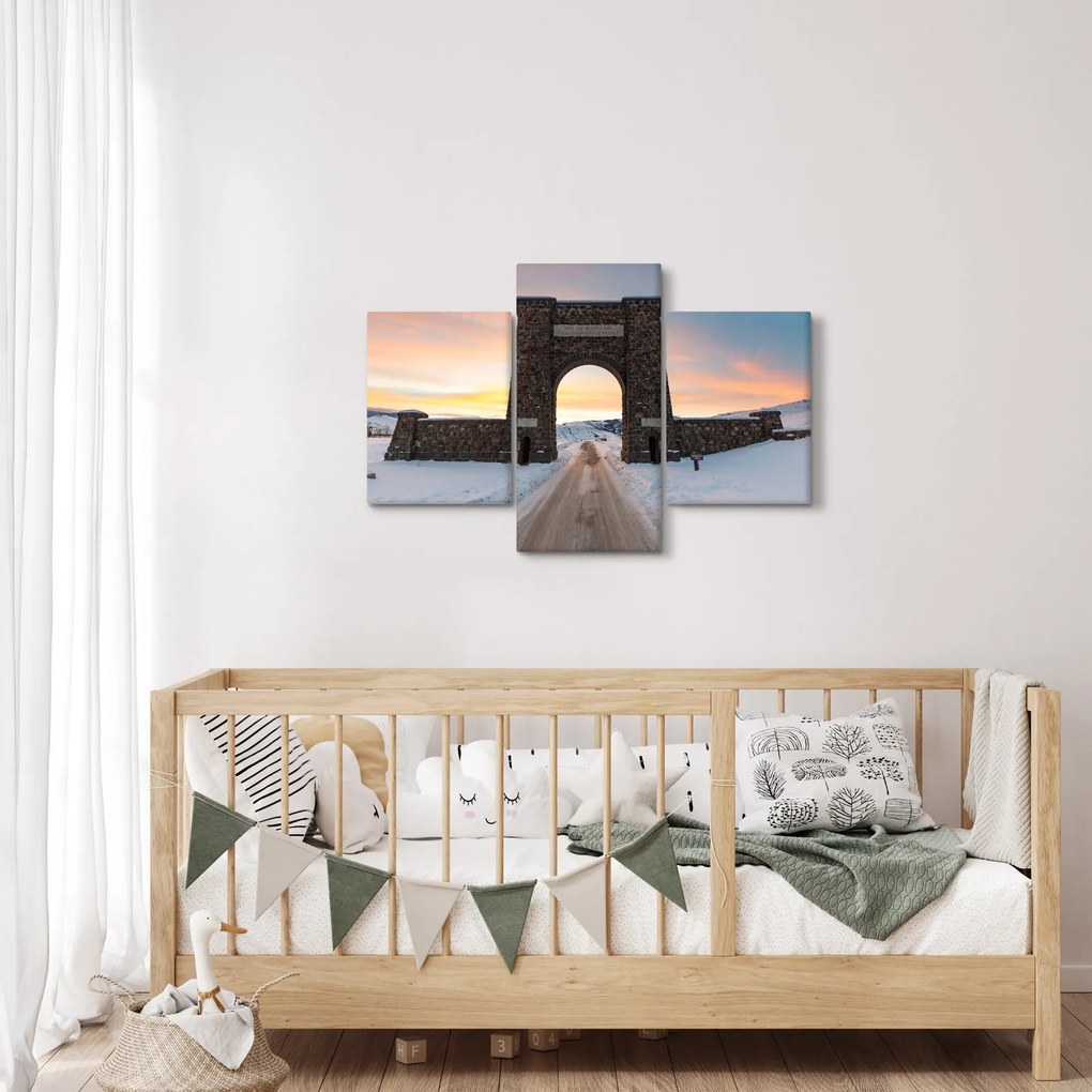 Tablou cu poarta, Yellowstone (90x60 cm)