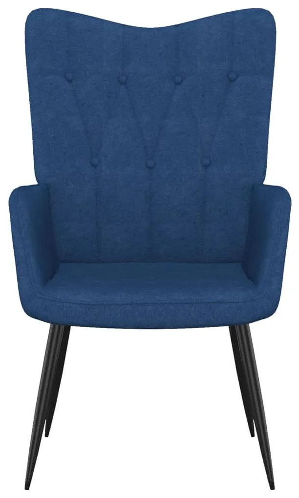 327549 vidaXL Scaun de relaxare, albastru, material textil