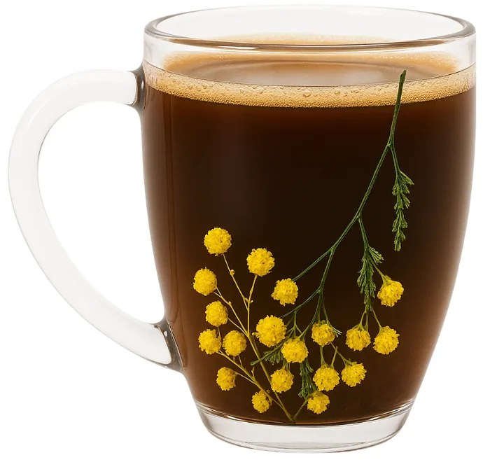 Set 6 Cani Cafea Sticla Perete Dublu Flori Uscate 250 ML