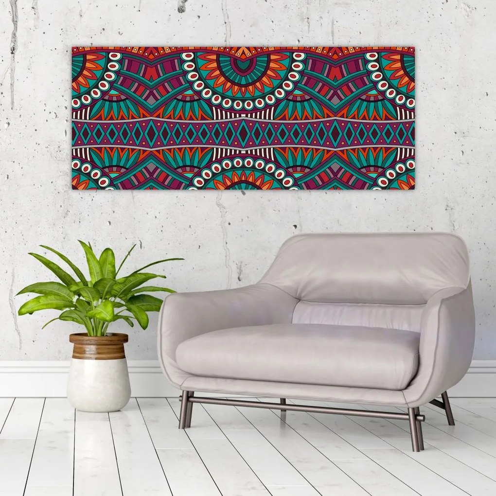 Tablou cu bastracție ornamentală (120x50 cm)