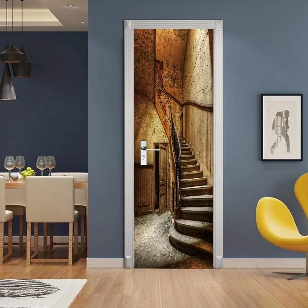 Fototapeta pentru usa MONAMOUR STAIRS 86x200 cm