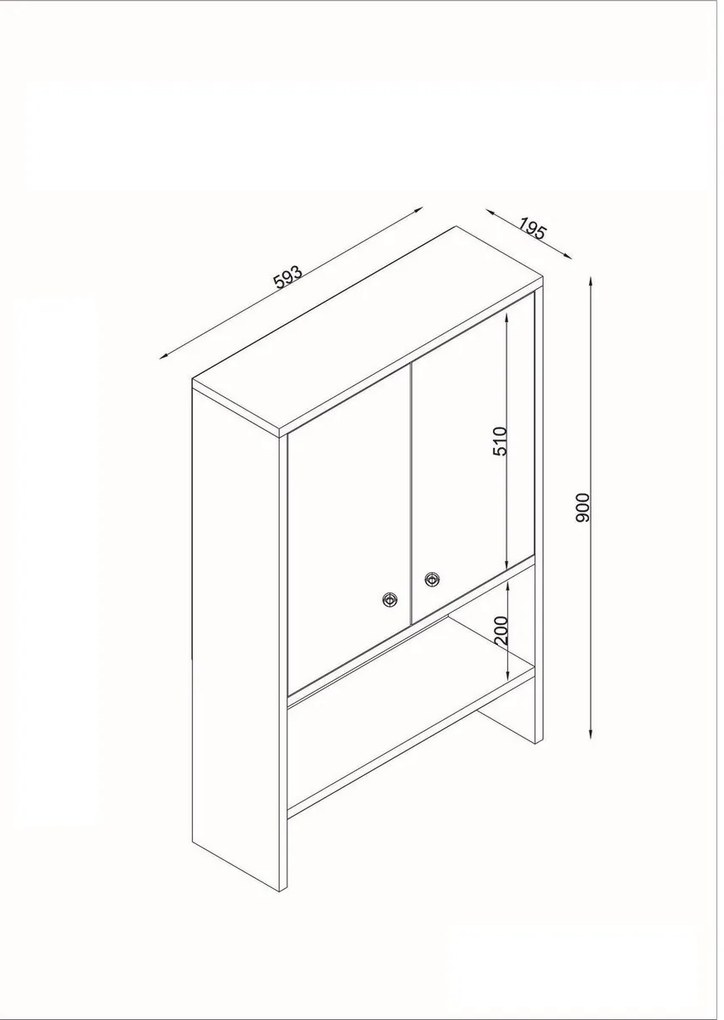 Dulap pentru baie Vira White