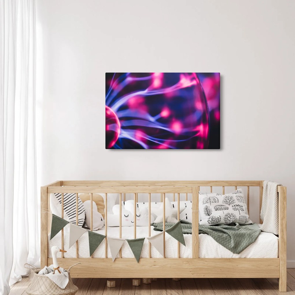 Tablou abstract mov (90x60 cm)