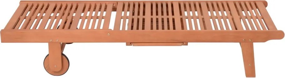 Șezlong de grădină crem/în culoare naturală din lemn masiv San Diego – Garden Pleasure