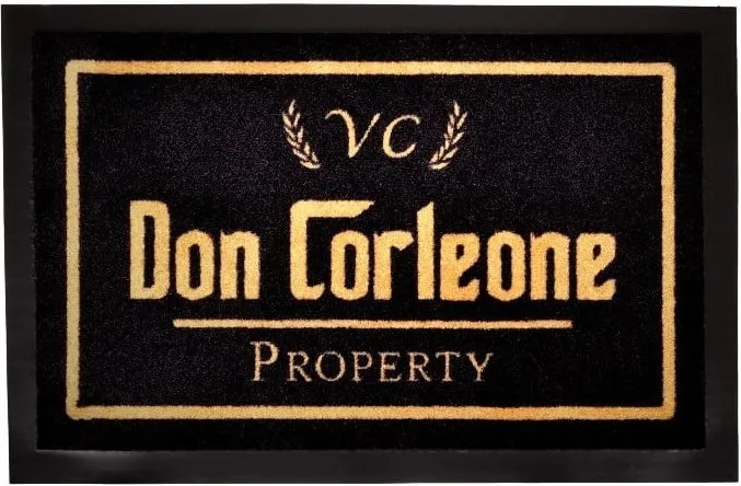 Covoraș intrare Hanse Home Don Corleone, 40 x 60 cm, negru