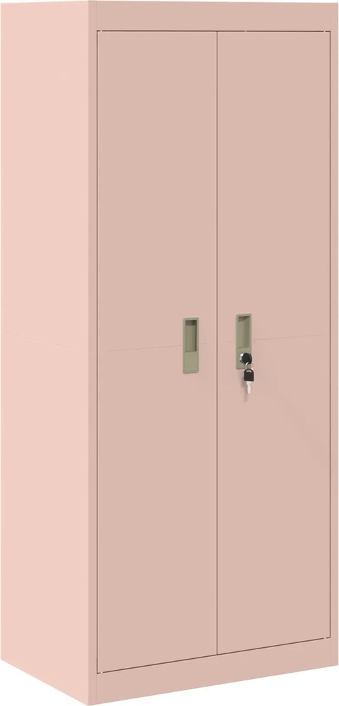 vidaXL Dulap de depozitare Roz 60 x 40 x 140 cm Oțel