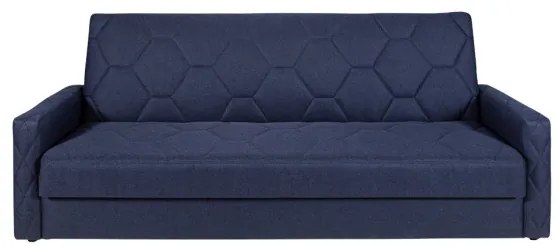 Canapea Extensibila Click-Clack Mariana Matlasat Malmo 79, Albastru, 216 X 86 Cm