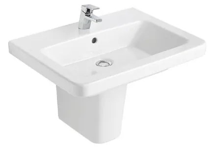 Semipiedestal pentru lavoar Gala Street Square alb