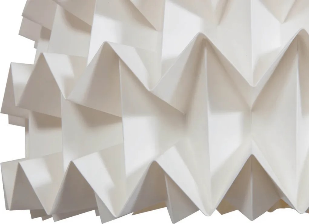 Corp de iluminat suspendat ORIGAMI din hartie 26 cm, crem
