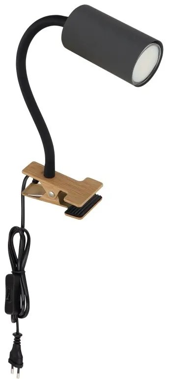 Aplica de perete cu spot directionabil design modern Robby negru