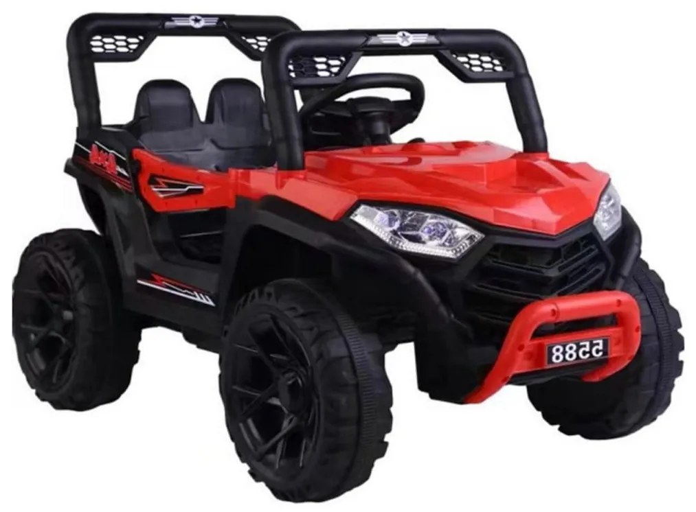 Masinuta Electrica cu acumulator pentru copii NOVOKIDS™ Buggy Mini UTV, Cu faruri luminoase, Telecomanda, 3-7 ani , max 30 kg, 3 Viteze, Lungime 110