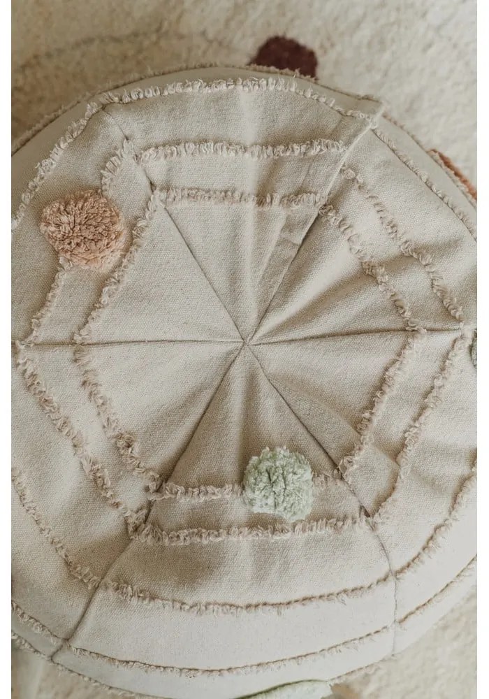 Fotoliu puf pentru copii crem Solar System – Lorena Canals