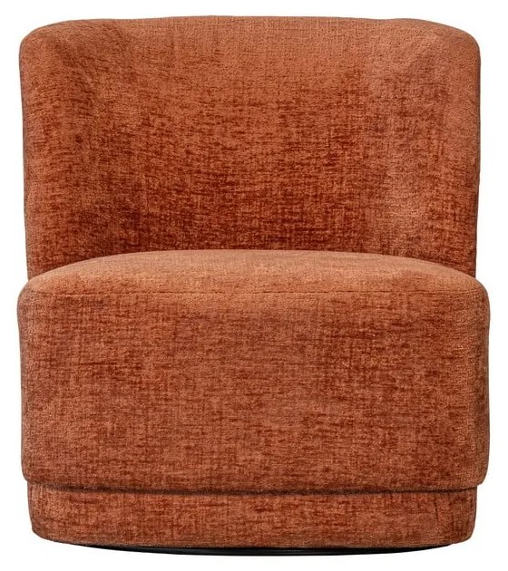 Fotoliu portocaliu cu tapițerie din catifea Atty – WOOOD