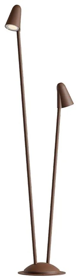 Redo 90712 - Lampă LED de exterior NIVALIS 2xLED/6,9W/230V 110 cm IP65 maro