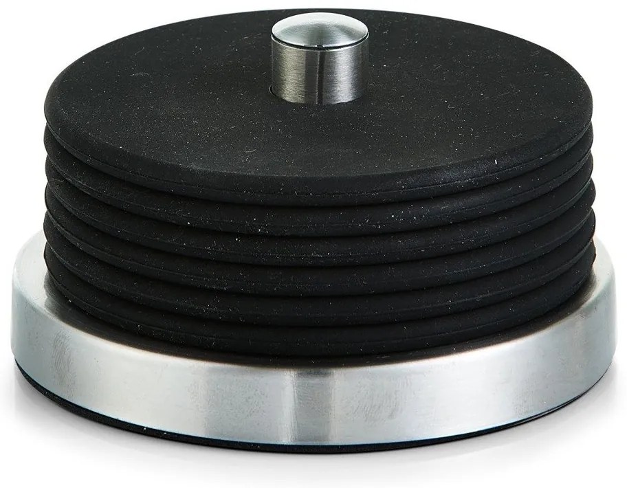 Suport pentru pahar, suport din silicon - 6 bucăți în set, ZELLER, negru