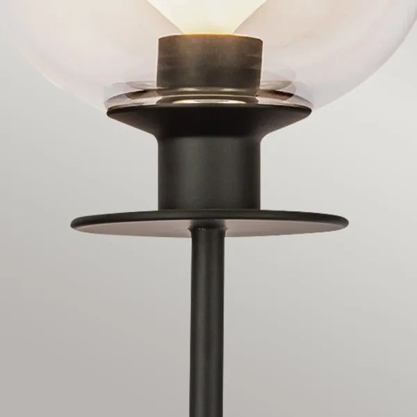 Lampă de perete Alora Mood ALM-SYLVIA-1WB-BK-CL SYLVIA 1xE14/40W/230V negru