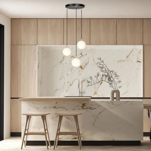 Lustră pe cablu ROYAL 3xE14/10W/230V d. 30 cm negru