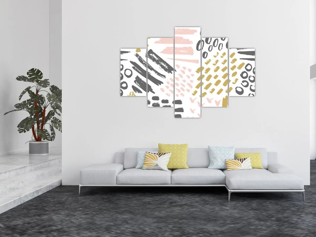 Tablou - Accidente vasculare cerebrale abstracte (150x105 cm)