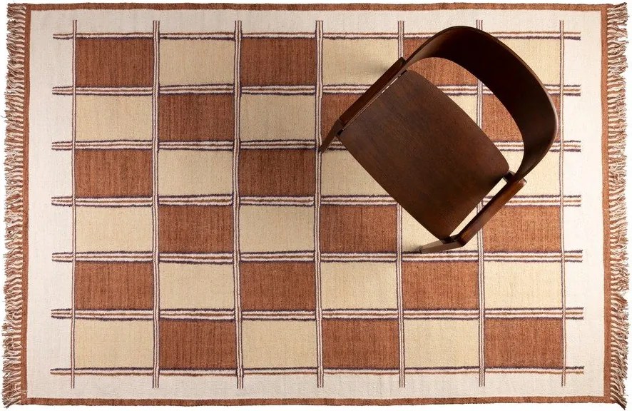 Covor teracotă din bumbac 160x230 cm Gambit – Dutchbone