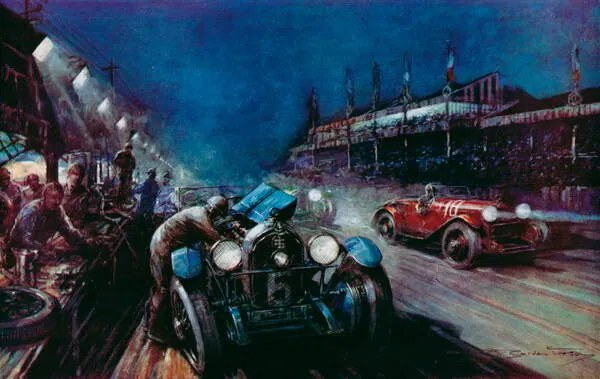 Reproducere Le Mans 24-hour race, Crosby, Frederick Gordon (1885-1943)