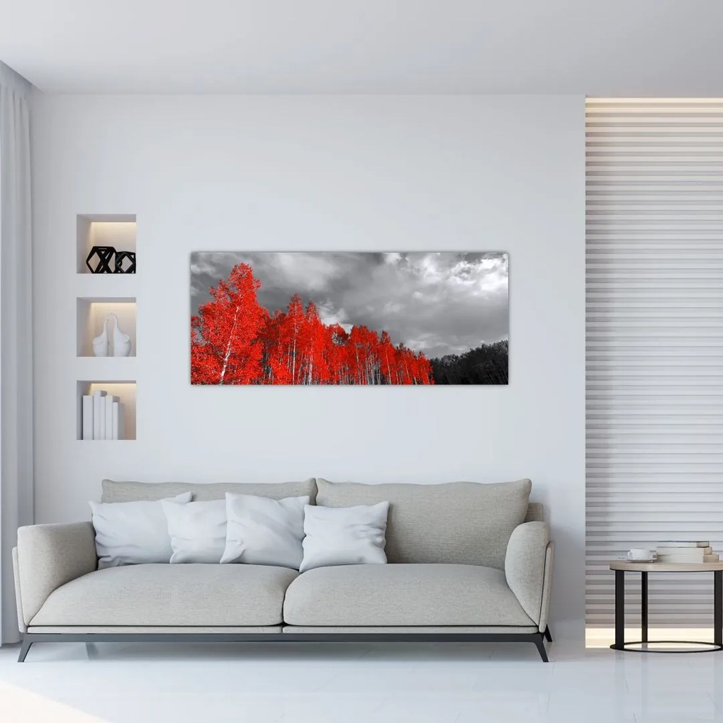 Tablou - Copaci în culorile toamnei (120x50 cm)