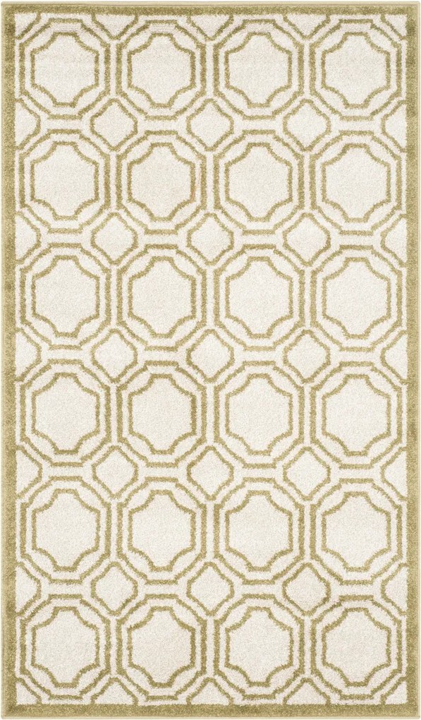 Covor Modern & Geometric Ferrat, Bej/Verde, 76x122