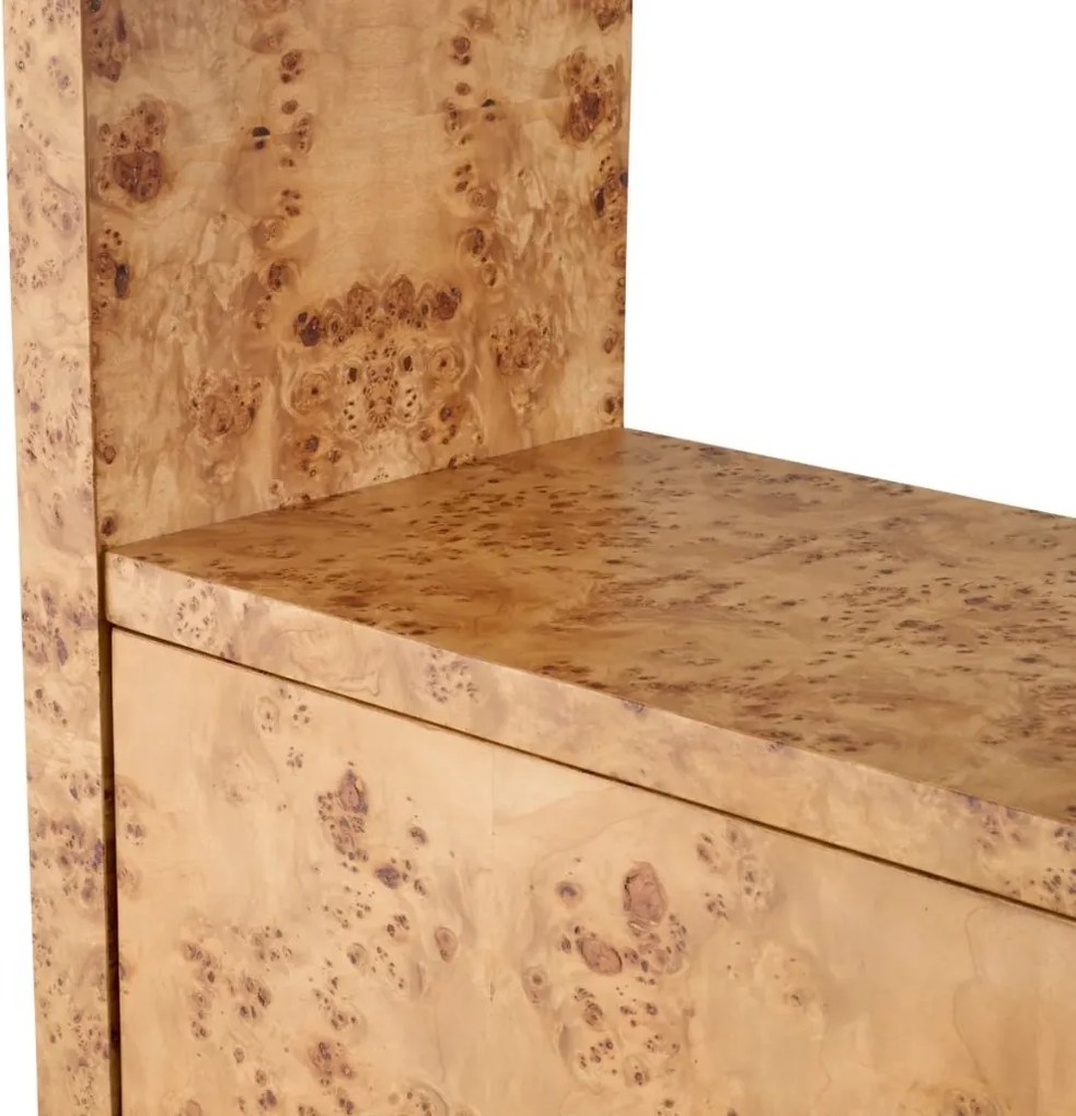 Dulap cu Rafturi design LUX, Furnir Burl Mappa, Maro, Quinton