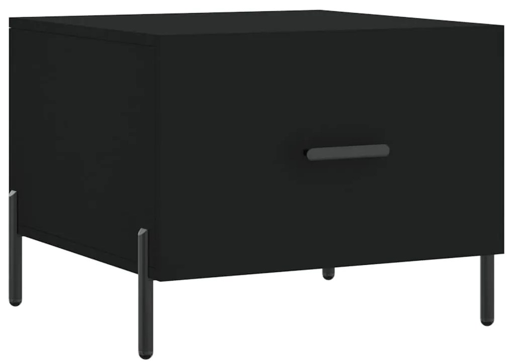 vidaXL Măsuță de cafea, negru, 50x50x40 cm, lemn compozit